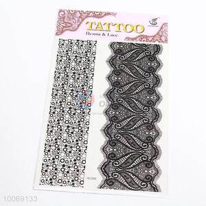 Wholesale Lace Stylish Elegant Series White&Black Lace Bracelets Body Art Stickers Temporary Tattoos Sticker