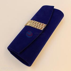 Stylish deep blue evening party bag lady clutch bag