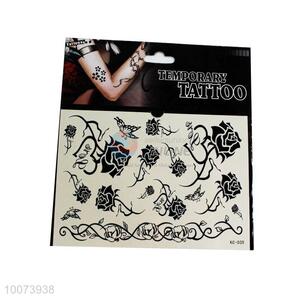 Black Rose Temporary Tattoo Stickers