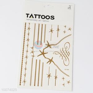 New designs <em>necklace</em> body art gold temporary tattoos