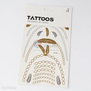 Feather <em>Necklace</em> Body Skin Art Temporary Tattoo