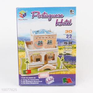 Top Quality Poituguese Hotel Model DIY 3D Puzzle