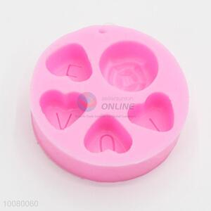 Cute heart shape silicone waffle cup cake mold