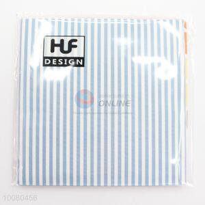 Blue Striped Printed Paper Napkins for Decoration