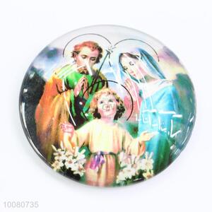 Top quality glass fridge magnet for christian family