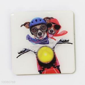 New products 3d dogs printed plastic cement fridge magnet