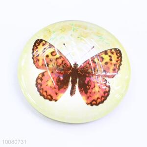 New butterfly crystal glass fridge magnet for decoration