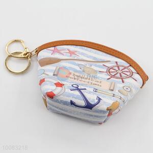 Hot sale fashionable scallop PU leather coin purses