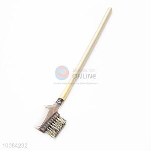 High Quality Plastic Golden Handle Eyebrow Brush