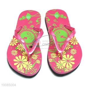 Popular casual EVA lady beach flip flops factory wholesale