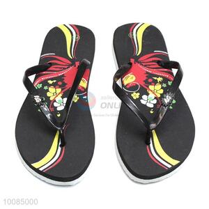 Competitive price printing EVA lady beach flip flops