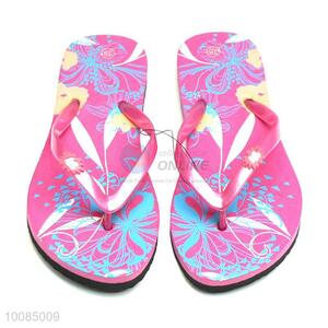 New fashion rose red beach lady flip flops