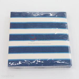 High Quality Eco-friendly Paper Napkins with Cross Stripes