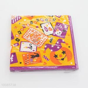 Popular Eco-friendly Happy Halloween Printed Paper Napkins