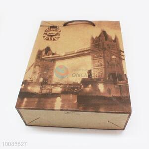 Tower Bridge Pattern Kraft Paper Handbag/Gift Bag