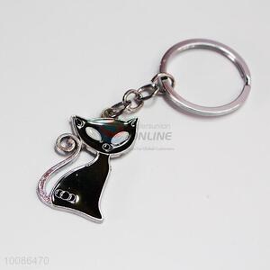 Black Cat Zine Alloy Metal Key Chain/Key Ring