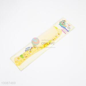 Bottom price fashion printed light yellow plastic combs/hair combs