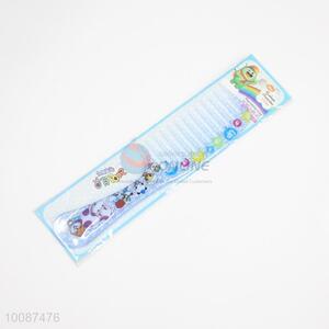 Made in China cute printed light blue plastic combs/hair combs