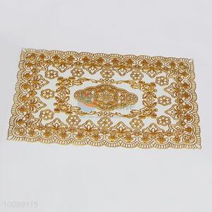 Party restaurant golden pvc table placemats