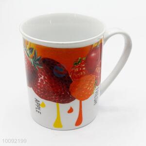 Cute delicious fruits pattern ceramic cup