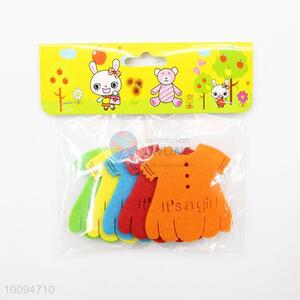 Cute felt girls dress nonwoven crafts for diy toys