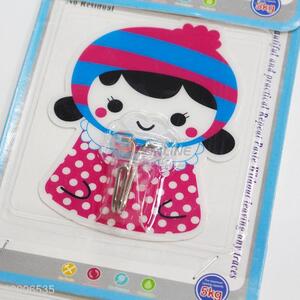 Household Girl Printed Removable Waterproof Magic Plastic Hook