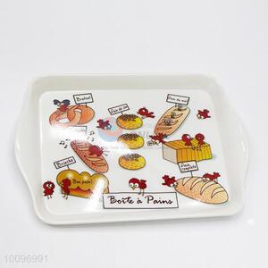 Cute Bread Pattern Food Grade Dessert Tray