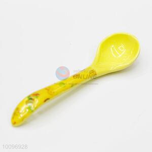 Yellow Melamine Spoon Short Handle Soup Spoon