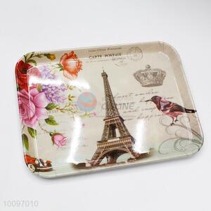 Eiffel Tower Pattern Food Grade Bread Dessert Tray