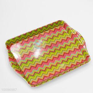 Food Safe Stripe Pattern Melamine Bread Dessert Tray