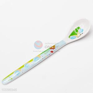 Light Green Handle Cartoon Pattern Meal Spoons