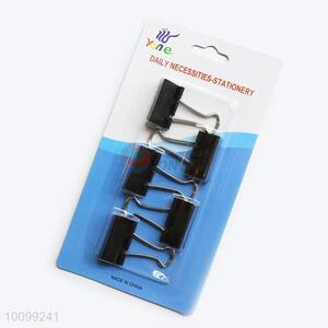 5pcs Black Binder Clips Set