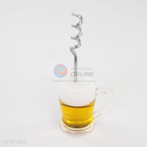 Beautiful and creative wineglass shape bottle opener for wine