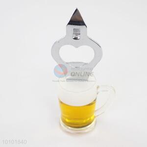 2016 Top quality wineglass shape bottle opener for promotion