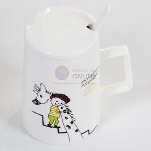 Lovely style milk ceramic cup coffee mug