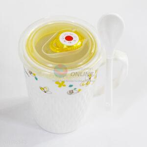 Lovely design coffee mug ceramic cup with lid/spoon