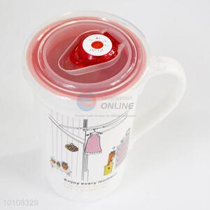 Hot Sale Ceramic Milk Mug/Ceramic Mug with Lid