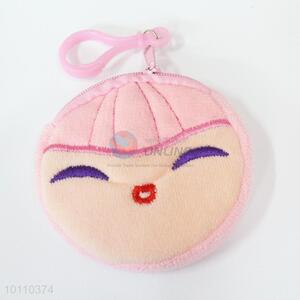 New design cartoon girl change purse/coin holder