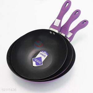 Ferric Woks with Purple Italian Handle