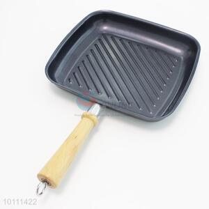 Square Shape Ovenware Pizza Pans with Wooden Handle