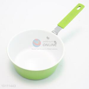 3 Sizes Green Color Milk Pan with Silicone Handle