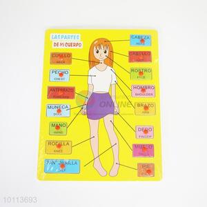 Utility human body construction children puzzle