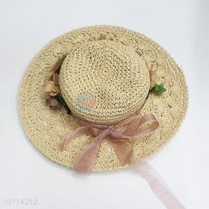 Summer Fashion Women Floral Wide Brim Outdoor Beach Sun