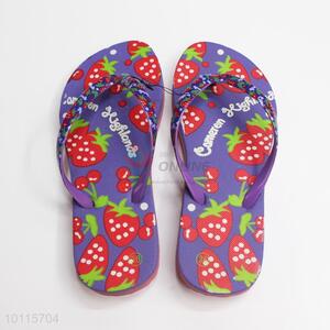 Strawberry Pattern Women's Slipper/Beach Slipper/Flip Flop Slippers