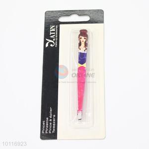 Best Selling Girl Shaped Stainless Steel Eyebrow Tweezer