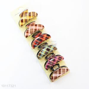 Colorful PVC Check Pattern Hair Claws Hair Accessories