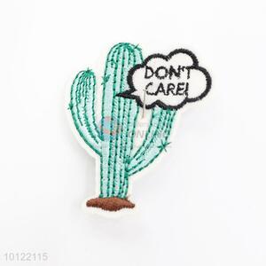 New style cactus embroidery patch applique