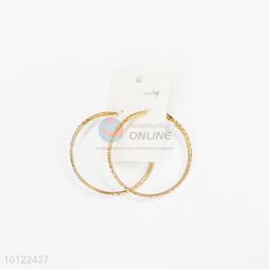 Gold plating big circle alloy hoop earrings/silver hoop earrings