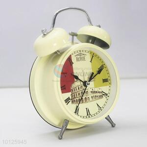 Double ear bell plastic alarm clock