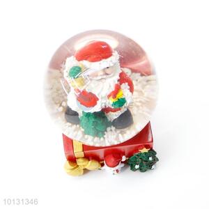 Wholesale Father Christmas gift box base resin crystal ball